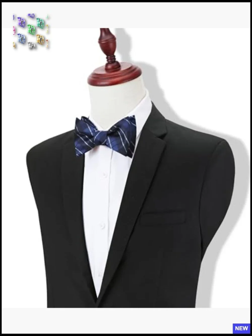 Polka Dot Silk Bow Tie Retro Elegant Classic Mens Formal Accessory Adjustable